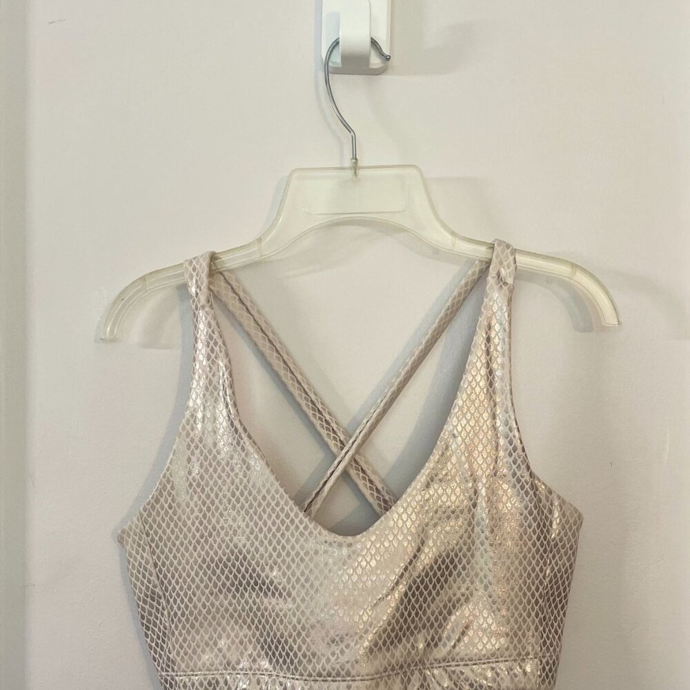 Carbon38 Pink Metallic workout set